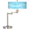 Barnyard Blue Giclee Swing Arm LED Desk Lamp