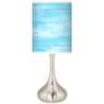 Barnyard Blue Giclee Droplet Table Lamp