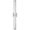 Feiss Cutler 36&quot;W Chrome and Crackle Glass LED Bath Light
