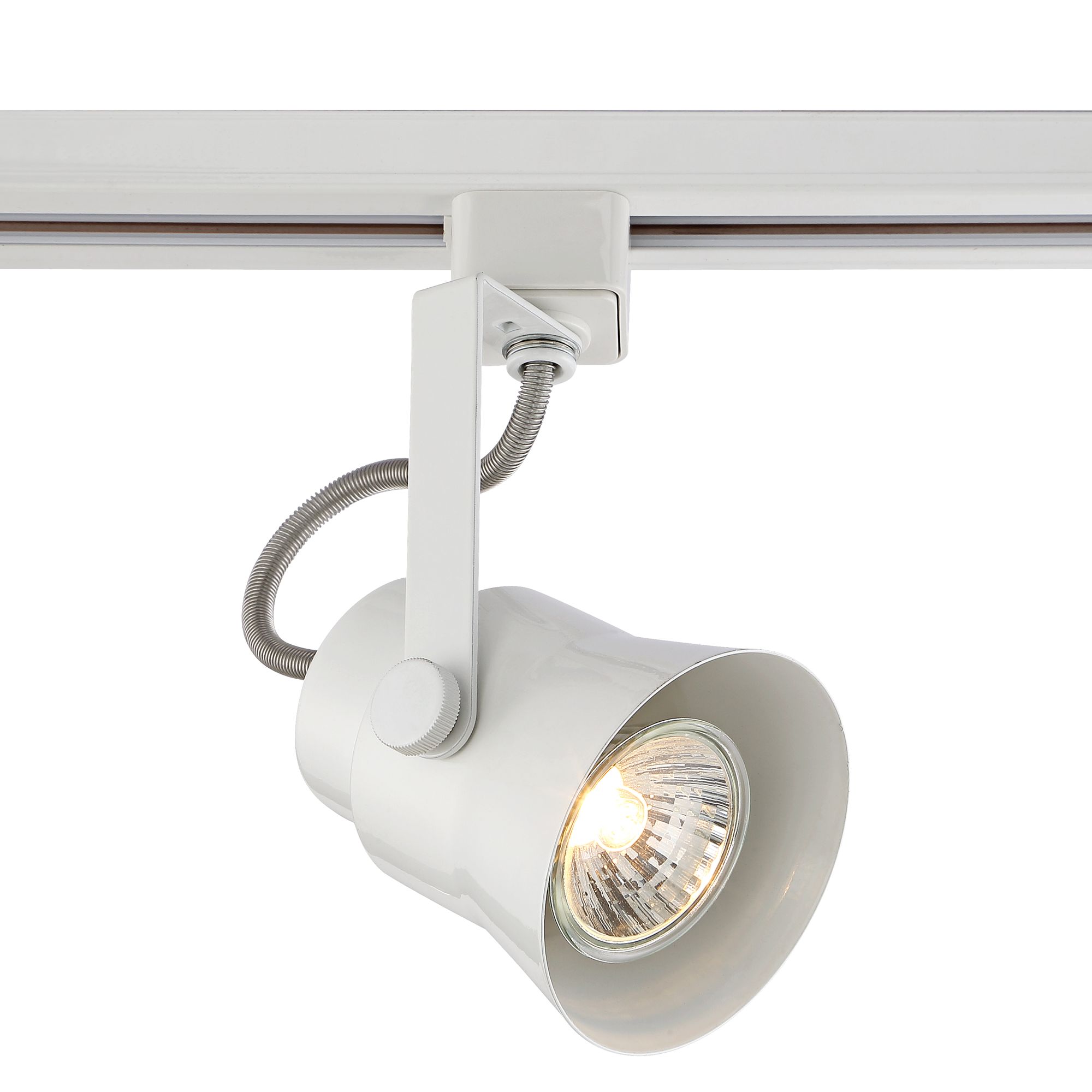 White LED GU10 Track Head for Halo Track Systems W/ Bulb (57X44)