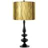 Gathering Gold Shade by Inspire Me Home Decor with Mengden Black Table Lamp