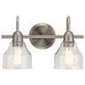 Kichler Avery 9 1/4" High Brushed Nickel 2-Light Wall Sconce