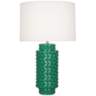 Robert Abbey Dolly Emerald Green Ceramic Table Lamp