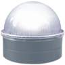 Summit 2 1/2&quot; High Silver Solar LED Outdoor Post Cap