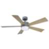 52&quot; Modern Forms Wynd Graphite LED Wet Location Smart Ceiling Fan