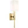 Hudson Valley Taunton 17&quot; High Aged Brass Wall Sconce