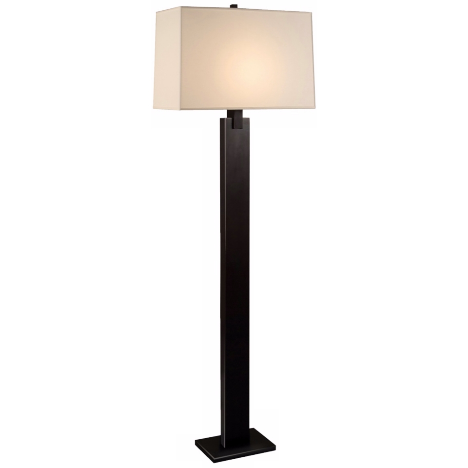 Sonneman Monolith Black Brass Floor Lamp   #59980
