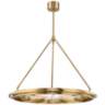 Hudson Valley Chambers 32" Wide Aged Brass 9-Light Pendant