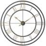 Hermle Lehman 49" Round Gallery Metal Wall Clock