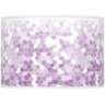African Violet Mosaic Giclee Double Gourd Table Lamp