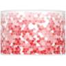 Poppy Red Mosaic Giclee Ovo Table Lamp