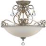 Crystorama Ashton 16 1/2&quot; Wide Silver Ceiling Light