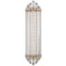 Albion 6 1/2&quot; Wide 14-Light Aged Brass LED Wall Sconce