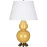 Robert Abbey Sunset Ceramic and Brass Table Lamp