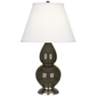 Robert Abbey Brown Tea and Silver Table Lamp