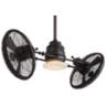 42" Minka Aire Vintage Gyro Kocoa Cage Ceiling Fan with Wall Control