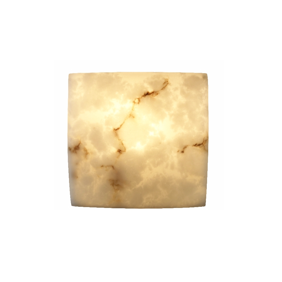 Faux Alabaster Square Wall Sconce   #61489
