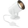Cord-n-Plug White Accent Uplight with Foot Switch