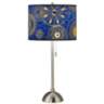 Celestial Giclee Brushed Nickel Table Lamp