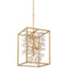 Carrine 15 1/4" Wide Brass and Gold 4-Light Pendant