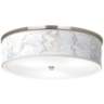 Marble Glow Giclee Nickel 20 1/4&quot; Wide Ceiling Light