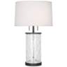 Gloria Wavy Glass with Deep Patina Bronze Accents Table Lamp