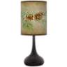 Cone Branch Giclee Black Droplet Table Lamp