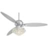 60&quot; Casa Spyder Polished Chrome and Crystal LED Ceiling Fan