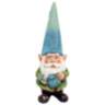 Gnome Holding a Water Can 15&quot; High Outdoor Garden Statue