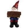Gnome with Welcome Sign 22&quot; High Outdoor Garden Statue