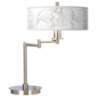 Marble Glow Giclee CFL Swing Arm Desk Lamp