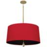 Custis Collection 25 1/2"W Richmond Red and Black Pendant
