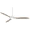 60&quot; Minka Aire Sleek Smart Fan White LED Ceiling Fan