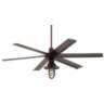 60&quot; Turbina Max DC Marlowe Bronze LED Outdoor Ceiling Fan