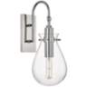 Ivy 18&quot;H Polished Nickel LED Wall Sconce with Clear Glass