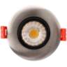Canless 3&quot; Round Gimbal Brushed Nickel 8W LED Downlight