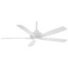 60&quot; Minka Aire Dyno XL White Finish LED Smart Ceiling Fan