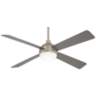 54" Minka Aire Orb Brushed Steel LED Ceiling Fan with Remote