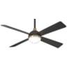 54" Minka Aire Orb Brushed Carbon LED Ceiling Fan with Remote Control