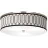 Rustic Chic Giclee Nickel 20 1/4&quot; Wide Ceiling Light