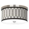 Rustic Chic Giclee Nickel 10 1/4&quot; Wide Ceiling Light