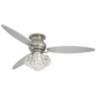 60&quot; Spyder Brushed Nickel Crystal Hugger LED Ceiling Fan