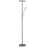 Hector Brushed Nickel LED Torchiere Lamp with Reading Light