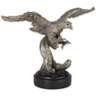 Splendor Pewter Winged Eagle 15&quot; Wide Sculpture