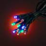 Multicolor 17&#39; Battery Operated Timer LED String Lights
