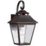 Feiss Galena 16&quot; High Sable Steel Outdoor Wall Light