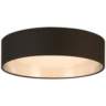 Eglo Orme 16&quot; Wide Black and Brushed Nickel LED Modern Ceiling Light