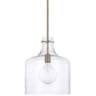 Capital Homeplace 11 3/4&quot; Wide Aged Brass Mini Pendant Light