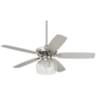 52" Journey Nickel Crystal Rainfall LED Ceiling Fan with Remote