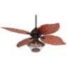 60&quot; Casa Oak Creek Lantern Damp Rated LED Pull Chain Ceiling Fan
